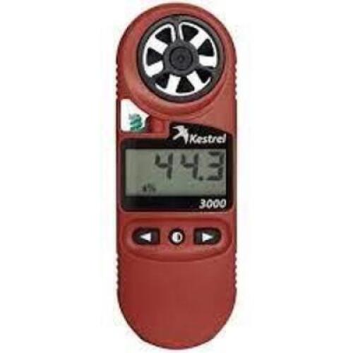 DESCRIPTION: (1) POCKET WEATHER METER BRAND/MODEL: KESTREL 3000 INFORMATION: RED RETAIL$: $160.00 QTY: 1
