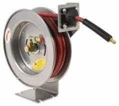 DESCRIPTION: (1) SPRING RETRACTABLE HOSE REEL BRAND/MODEL: JUPITER PNEUMATICS # 2810037510JP RETAIL$: $203.87 SIZE: 75' 300 PSI QTY: 1