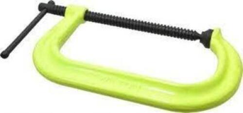 DESCRIPTION: (2) STANDARD C CLAMP BRAND/MODEL: WILTON #08104887 INFORMATION: YELLOW RETAIL$: $132.00 EA SIZE: 8-1/4 MAX OPENING 5" THROAT DEPTH QTY: 2