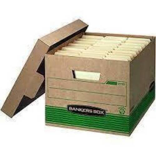 (1) BOX OF (20) MEDIUM DUTY STORAGE BOXES
