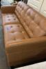 (1) MACYS PEZLEY 86 IN LEATHER SOFA - 3