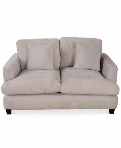(1) MACYS DEZYON FABRIC LOVE SEAT