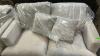 (1) MACYS DEZYON FABRIC LOVE SEAT - 3