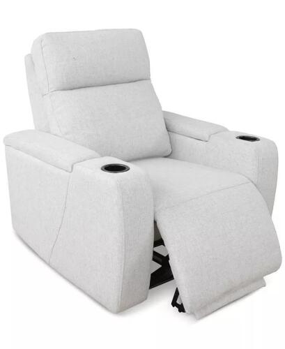 (1) MACYS GREYMEL FABRIC POWER RECLINER