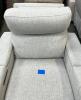 (1) MACYS GREYMEL FABRIC POWER RECLINER - 6
