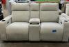 (1) MACYS GREYMEL FABRIC POWER RECLINING LOVESEAT W/WIRELESS CHARGER - 3