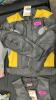 (1) BLACK AND YELLOW MOTORCYCLE JACKET