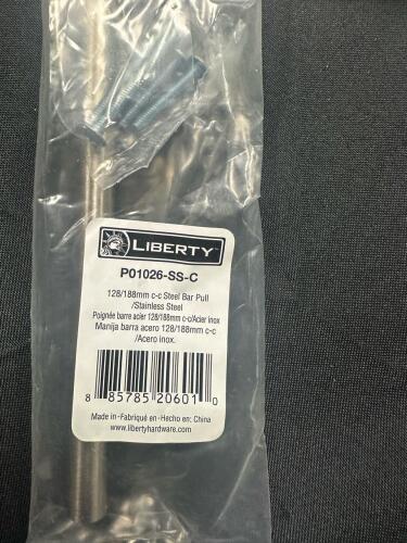 (14) LIBERTY STAINLESS STEEL CABINET HANDLES