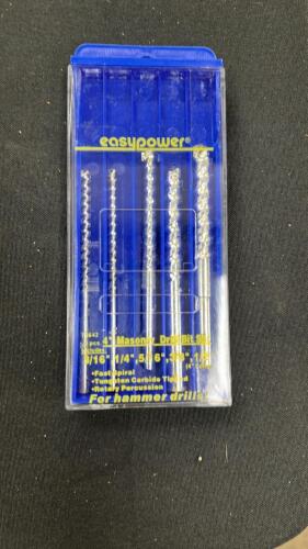 (1) 5 PIECE MASONRY DRILL BIT SET