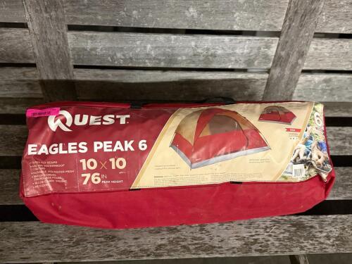 (1) RED 6-PERSON DOME TENT