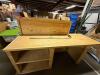 (1) CUSTOM WOOD CHECKOUT DESK - 2
