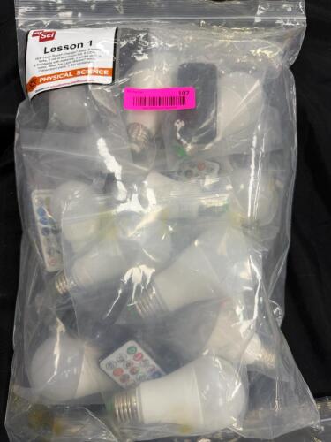 (10) LED LIGHT BULBS WITH REMOTES