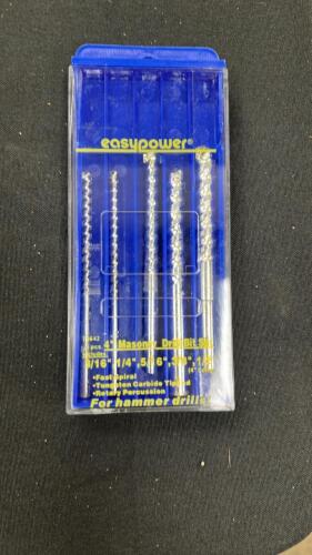(1) 5 PIECE MASONRY DRILL BIT SET