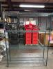 (1) GREEN 4-TIER WIRE STORAGE SHELVING UNIT
