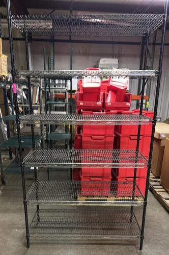 (1) 6-TIER WIRE STORAGE SHELVING UNIT