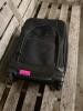 (1) BLACK ROLLING CARRY-ON SUITCASE