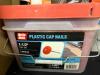 (1) BOX OF PLASTIC CAP NAILS