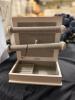 (1) WHITE AND GRAY JEWELRY ORGANIZER