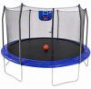(1) SKYWALKER 15-FOOT ROUND TRAMPOLINE WITH ENCLOSURE & BASKETBALL HOOP