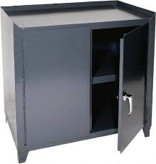 (1) WORKSTATION WITH STORAGE CABINET