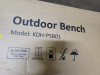 (1) OUTDOOR BENCH - 2