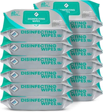 (12) PACKS OF (80) DISINFECTING WIPES