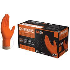 (10) BOXES OF (100) INDUSTRIAL LATEX DISPOSABLE GLOVES