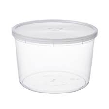 (1) BOX OF (50) CONTAINERS AND LIDS