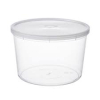 (1) BOX OF (50) CONTAINERS AND LIDS