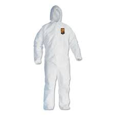 (1) BOX OF APPROX (25) DISPOSABLE COVERALLS