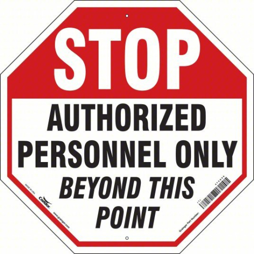 (1) SAFETY SIGN
