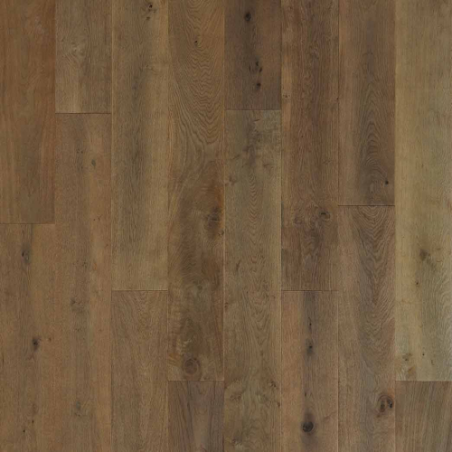 (5) BOXES OF LM FLOORING PRESTIGE PLUS ENGINEERED HARDWOOD FLOORING WITH A WHITE OAK VENEER AND NATURAL GOLDEN-BROWN WOOD-GRAIN FINISH.