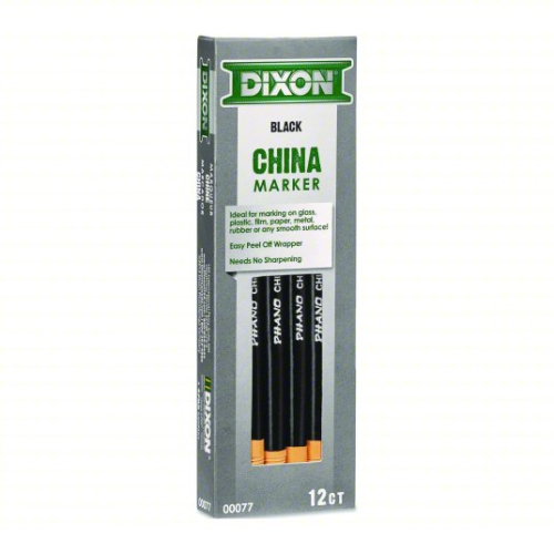 (6) PACK OF (12) BLACK CHINA MARKERS