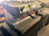 NUOVA SIMONELLI TWO-GROUP AUTOMATIC ESPRESSO MACHINE WITH DUAL GROUP HEADS, PROGRAMMABLE VOLUMETRIC BREW CONTROLS, DIGITAL DISPLAY, DUAL STEAM WANDS, HOT WATER DISPENSER, PRESSURE GAUGE, CUP WARMING SURFACE, AND STAINLESS STEEL DRIP TRAY. - 4