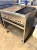 RADIANT GAS GRIDDLE AND CHARBROILER COMBINATION UNIT WITH LARGE FLAT-TOP GRIDDLE, CAST-IRON CHARBROILER GRATES, REMOVABLE GRIDDLE PLATE WITH SPRING HANDLES - 3