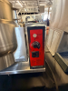 VULCAN-HART 12-GALLON TILTING STEAM-JACKETED KETTLE WITH STAINLESS STEEL CONSTRUCTION, MANUAL TILT MECHANISM, TILT-LOCK CONTROL, TEMPERATURE CONTROL, LOW-WATER INDICATOR, HEAT INDICATOR, AND INTEGRAL ELECTRIC HEATING SYSTEM. KETTLE INTERIOR IS GRADUATED T - 3