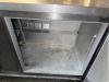 BEVERAGE-AIR TWO-DOOR UNDERCOUNTER REFRIGERATOR WITH STAINLESS STEEL EXTERIOR AND WORKTOP, TWO SOLID SWING DOORS, INTERIOR WIRE SHELVING, SELF-CONTAINED REFRIGERATION SYSTEM, AND CASTERS - 2