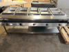 SERVEWELL FIVE-WELL STEAM TABLE / HOT FOOD SERVING TABLE WITH STAINLESS STEEL CONSTRUCTION, INDIVIDUAL WELL CONTROLS, LOWER STORAGE SHELF, CASTERS, AND ASSORTED STAINLESS STEEL FOOD PANS. - 2