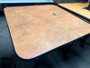 30" X 30" COMPOSITE TOP TABLE W/ 42" PUB BASE. - 3