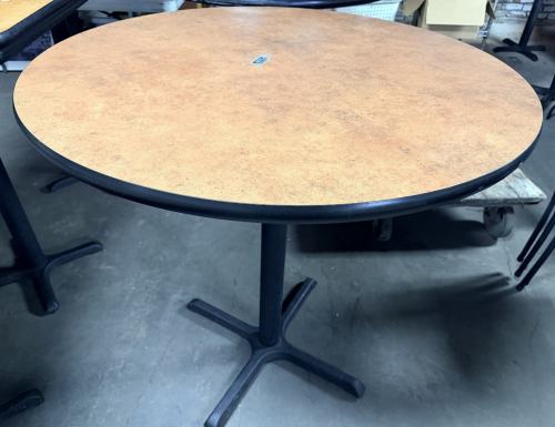 42" ROUND COMPOSITE TOP TABLE W/ 42" PUB BASE.