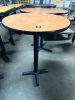 27" ROUND COMPOSITE TOP TABLE W/ PUB BASE. - 2