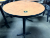 27" ROUND COMPOSITE TOP TABLE W/ PUB BASE. - 3