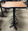 24" X 24" COMPOSITE TOP TABLE W/ PUB BASE.