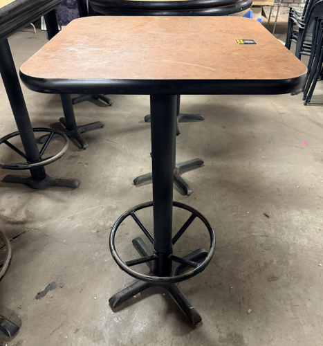24" X 24" COMPOSITE TOP TABLE W/ PUB BASE.
