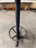48" X 24" COMPOSITE TOP TABLE W/ DOUBLE PUB BASE. - 2