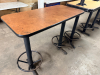 48" X 24" COMPOSITE TOP TABLE W/ DOUBLE PUB BASE. - 4