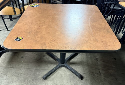 36" X 36" COMPOSITE TOP TABLE W/ BASE.