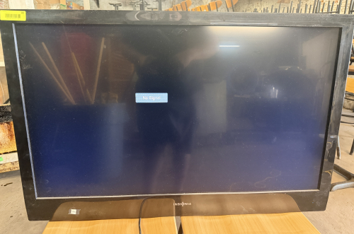 2011 INSIGNIA 42" FLAT SCREEN TV W/ PARTIAL WALL MOUNT BRACKET.