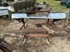 (1) METAL RACK WITH ASSORTED SCRAP METAL