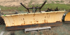 MEYER ST-7.5 HEAVY-DUTY STRAIGHT SNOW PLOW WITH HYDRAULIC LIFT FRAME AND MOUNTING ASSEMBLY. BLADE SHOWS HEAVY SURFACE RUST, CORROSION, AND WEAR CONSISTENT WITH PRIOR USE.